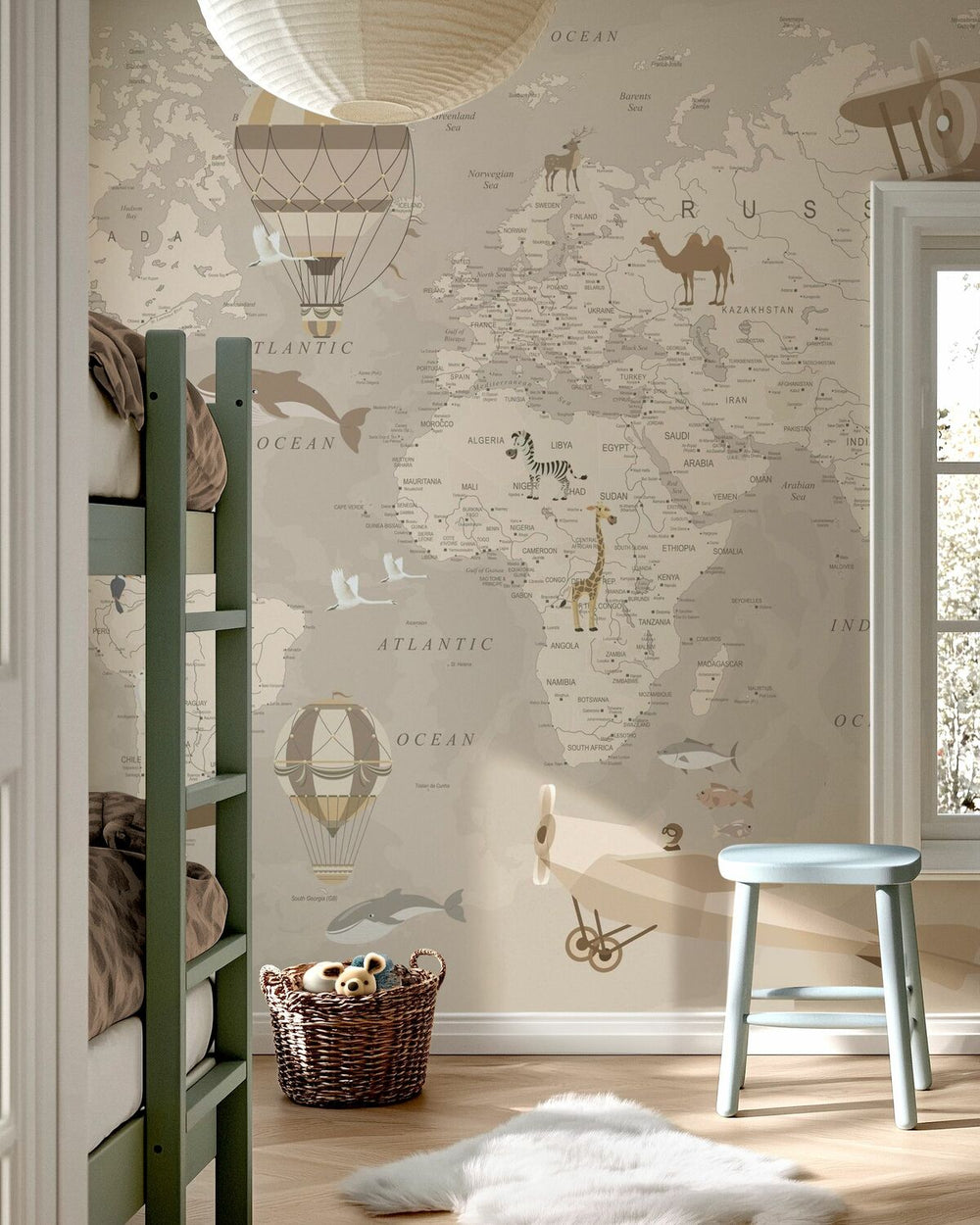 Carte d'explorateur - Beige