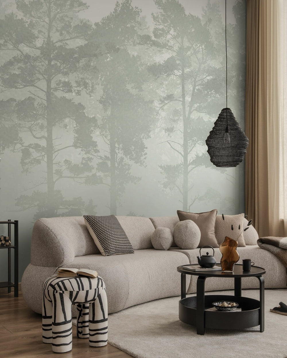 Misty Pine Forest - Green