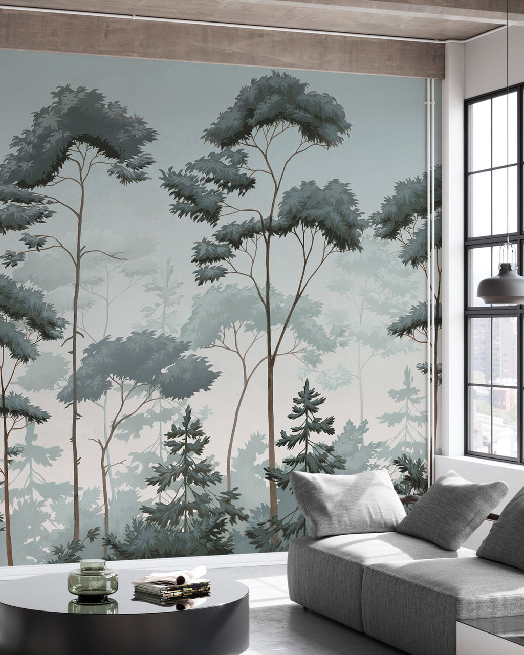 Paysage forestier scandinave - Vert Bleu P4.jpg