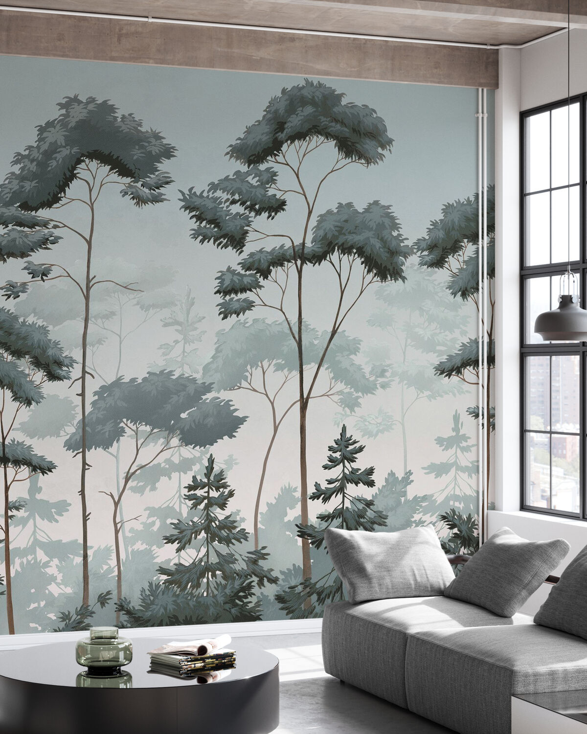 Paysage forestier scandinave - Vert Bleu P4.jpg
